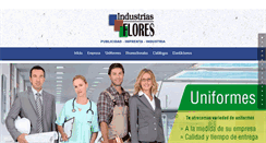 Desktop Screenshot of industriasflores.com